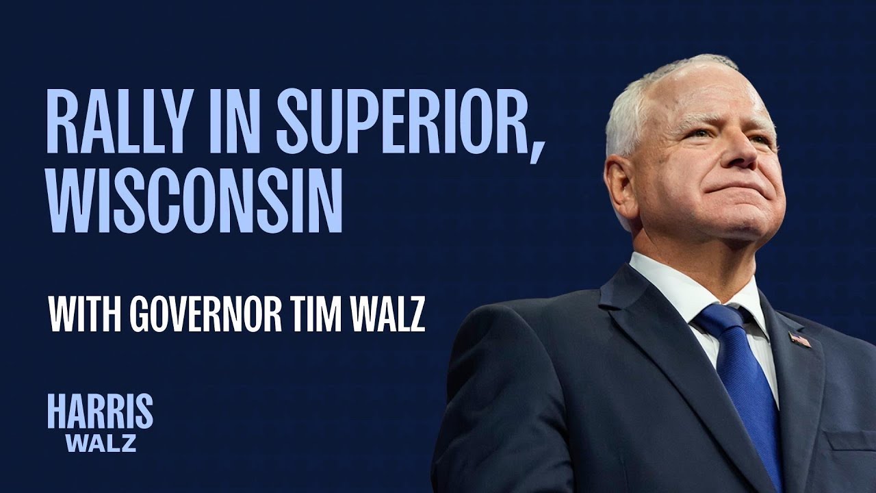 Rally in Superior, WI, with Governor Tim Walz | Harris-Walz 2024